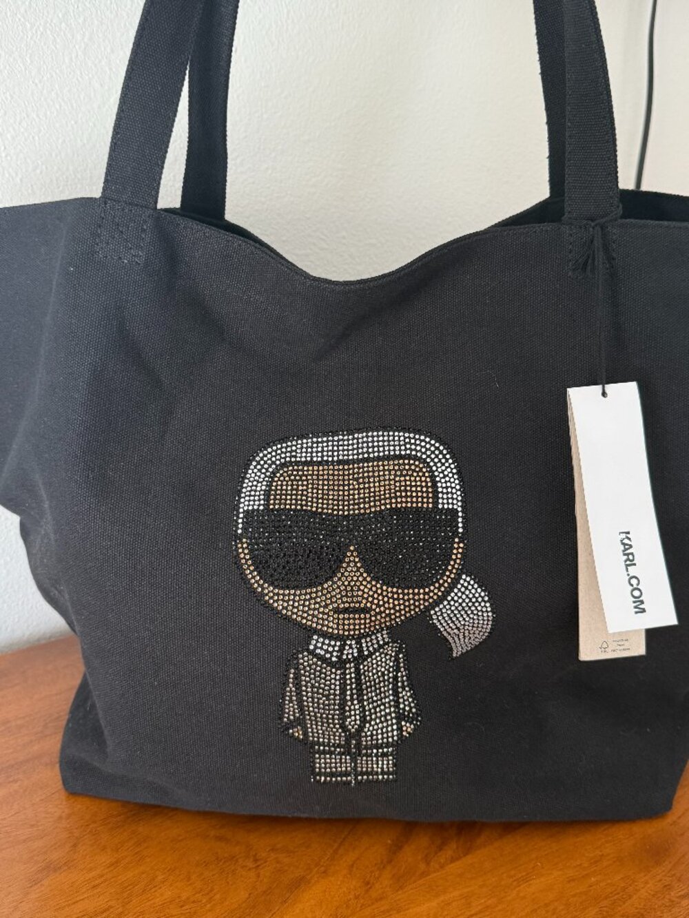 NWT Karl Lagerfeld Ikonik Canvas Tote